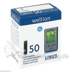 WELLION LINUS Blutzuckerteststreifen, 50 ST – PZN 584805 из Германии