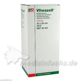 VLIWAZELL Saugkompressen 10x20 cm steril, 30 ST – PZN 5855605 из Германии