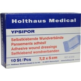 WUNDVERBAND Ypsipor steril 5x7,2 cm, 10 ST – PZN 6337002 из Германии
