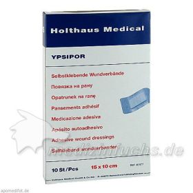 WUNDVERBAND Ypsipor steril 10x15 cm, 10 ST – PZN 6337031 из Германии