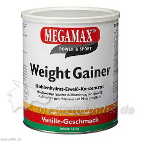 WEIGHT GAINER Megamax Vanille Pulver, 1500 G – PZN 7345914 из Германии