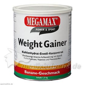 WEIGHT GAINER Megamax Banane Pulver, 1500 G – PZN 7345989 из Германии