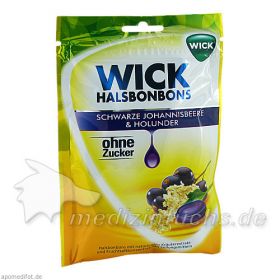 WICK schw.Johannisb.& Holunder Bonbons o.Zucker, 72 G – PZN 8862103 из Германии
