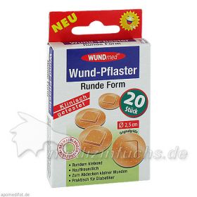 WUNDPFLASTER 2,5 cm rund, 20 ST – PZN 9229655 из Германии