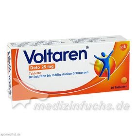 VOLTAREN Dolo 25 mg , 20 ST – PZN 927263 из Германии
