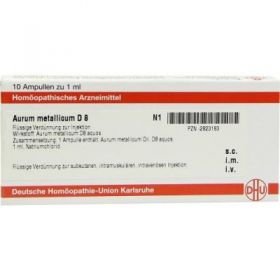 Aurum Metallicum D 8 Ampullen (10X1 ml) – PZN 2823183 из Германии
