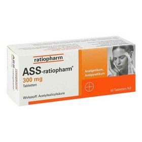 ASS-ratiopharm 300mg (50 stk) – PZN 3358305 из Германии
