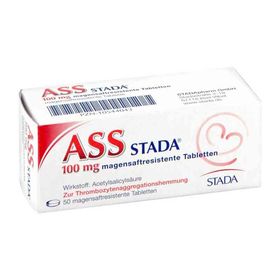 Ass Stada 100 mg magensaftresistente Tabletten (50 stk) – PZN 10544043 из Германии