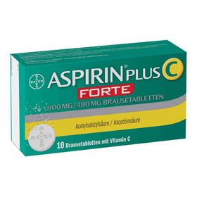 Aspirin plus C Forte 800mg/480mg (10 stk) – PZN 10836596 из Германии