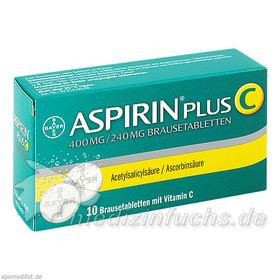 ASPIRIN PLUS C, 10 ST – PZN 1406632 из Германии