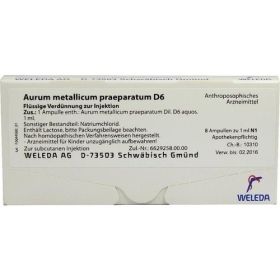 AURUM MET PRAEP D 6, 8 ST – PZN 1618794 из Германии