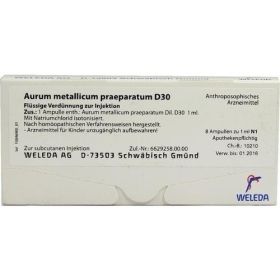 AURUM MET PRAEP D30, 8 ST – PZN 1618914 из Германии