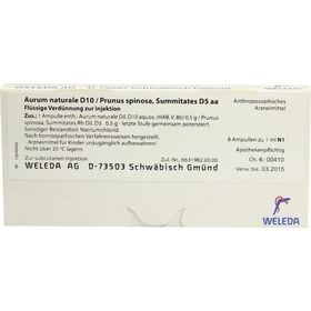 AURUM NATR D10 PR SP D 5, 8X1 ML – PZN 1618995 из Германии