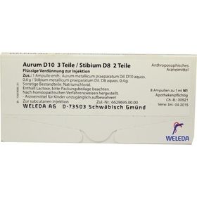AURUM D10 STIBIUM D 8, 8X1 ML – PZN 1619173 из Германии