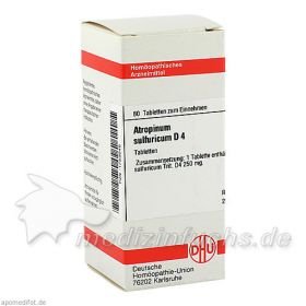 ATROPINUM SULF D 4, 80 ST – PZN 1759046 из Германии