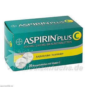 ASPIRIN PLUS C, 20 ST – PZN 1894063 из Германии