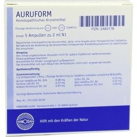 AURUFORM, 5X2 ML – PZN 2483178 из Германии