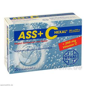ASS + C Hexal gegen Schmerzen u. Fieber, 20 ST – PZN 255504 из Германии