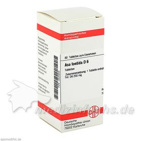 ASA FOETIDA D 6, 80 ST – PZN 2625945 из Германии