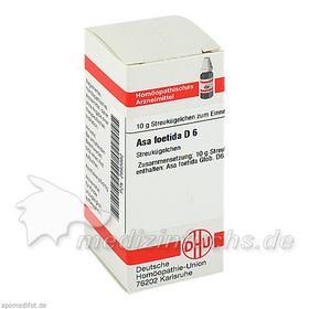 ASA FOETIDA D 6, 10 G – PZN 2893982 из Германии