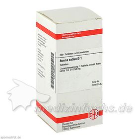 AVENA SATIVA D 1, 200 ST – PZN 2894272 из Германии
