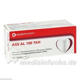 ASS AL 100 TAH, 100 ST – PZN 3024202 из Германии