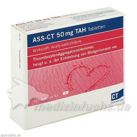 ASS-CT 50 mg TAH Tabletten, 100 ST – PZN 4191209 из Германии