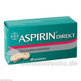 ASPIRIN DIREKT, 10 ST – PZN 4356248 из Германии