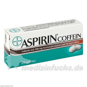 Aspirin Coffein, 20 ST – PZN 5461711 из Германии