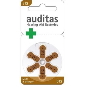 auditas Hörgerätebatterien 312, 6 ST – PZN 6571755 из Германии