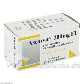 Ascorvit 200mg FT, 100 ST – PZN 6681283 из Германии
