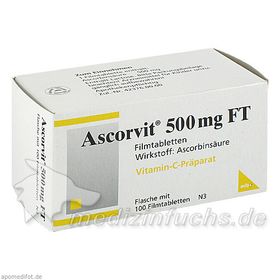 Ascorvit 500mg FT, 100 ST – PZN 6681308 из Германии
