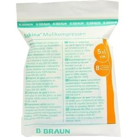 ASKINA MULLKOMPR 5X5CM STERIL, 5X2 ST – PZN 6874421 из Германии