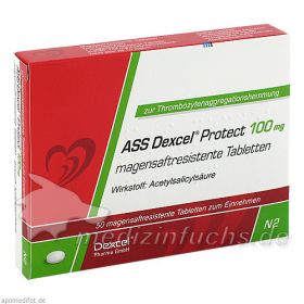 ASS Dexcel Protect 100mg, 50 ST – PZN 9318790 из Германии