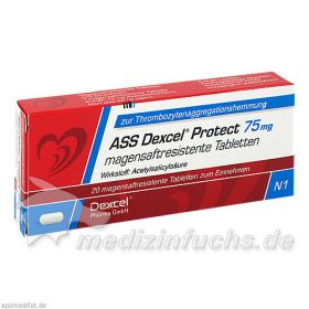 ASS Dexcel Protect 75mg, 20 ST – PZN 9372826 из Германии