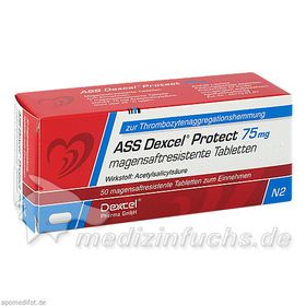 ASS Dexcel Protect 75mg, 50 ST – PZN 9372832 из Германии