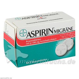 Aspirin Migräne, 12 ST – PZN 958281 из Германии