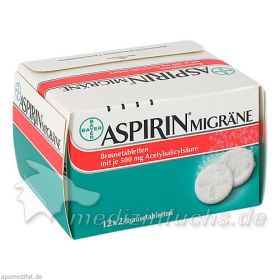 Aspirin Migräne, 24 ST – PZN 958298 из Германии