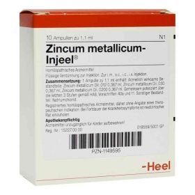 Zincum Metallicum Injeei Ampullen (10 stk) – PZN 1149595 из Германии