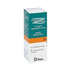 ZADITEN ophtha 0,25mg/ml (1X5 ml) – PZN 1478258 из Германии