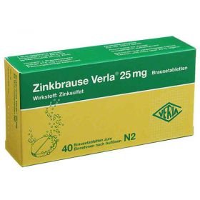 Zinkbrause Verla 25mg (40 stk) – PZN 1564526 из Германии