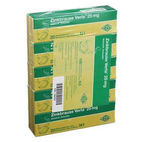 Zinkbrause Verla 25mg (100 stk) – PZN 1564555 из Германии