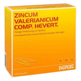 Zincum Valerianicum compositus  Hevert Ampullen (100 stk) – PZN 1748539 из Германии