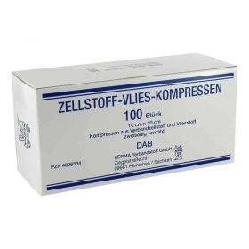 Zellstoff Vlies Kompressen 10x10cm unsteril (100 stk) – PZN 4096534 из Германии