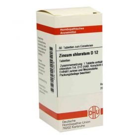 Zincum Chloratum D 12 Tabletten (80 stk) – PZN 4242616 из Германии