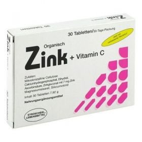 Zink Organisch+vitamin C Tabletten (30 stk) – PZN 4631559 из Германии