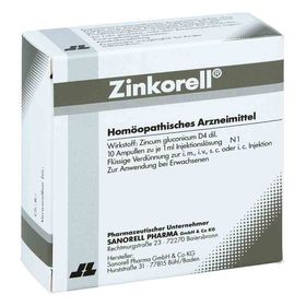 Zinkorell Ampullen (10X1 ml) – PZN 4689932 из Германии