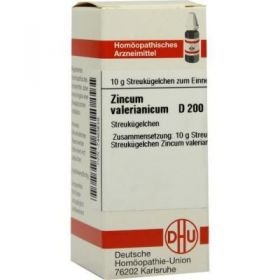 Zincum Valerianicum D 200 Globuli (10 g) – PZN 7460839 из Германии
