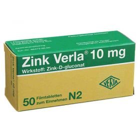 Zink Verla 10mg (50 stk) – PZN 8912189 из Германии