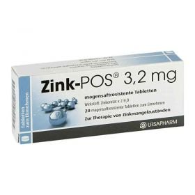 Zink-POS 3,2mg (20 stk) – PZN 10254397 из Германии